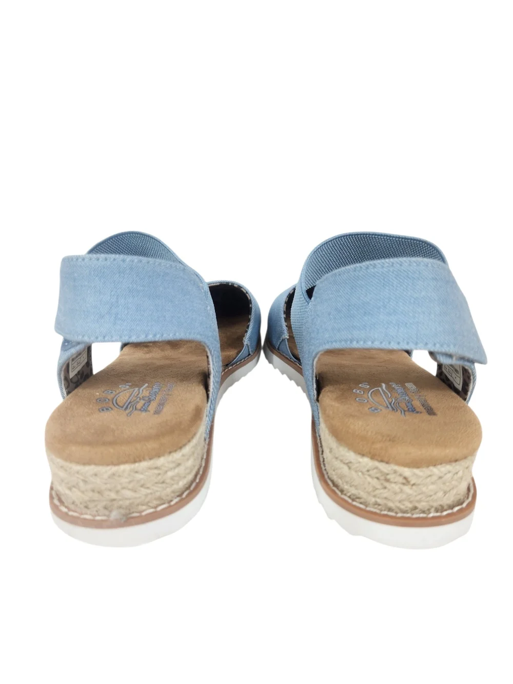 NIB BOBS from Skechers Light Blue Canvas Espadrille Sandals